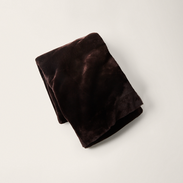 Ralph Lauren Arden Throw Blanket In Brown
