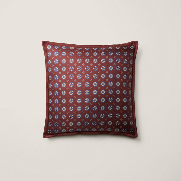 Ralph Lauren Anston Throw Pillow In Burgundy