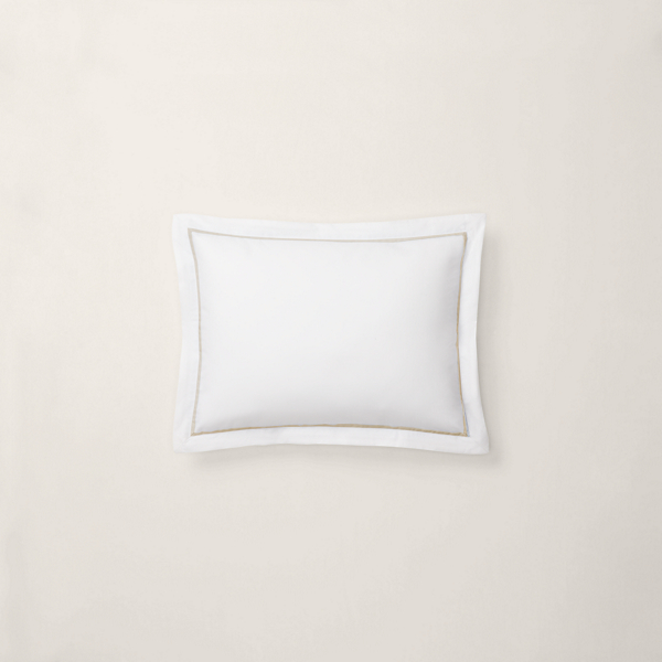Ralph Lauren Organic Cotton Percale Palmer Pillow In Sand