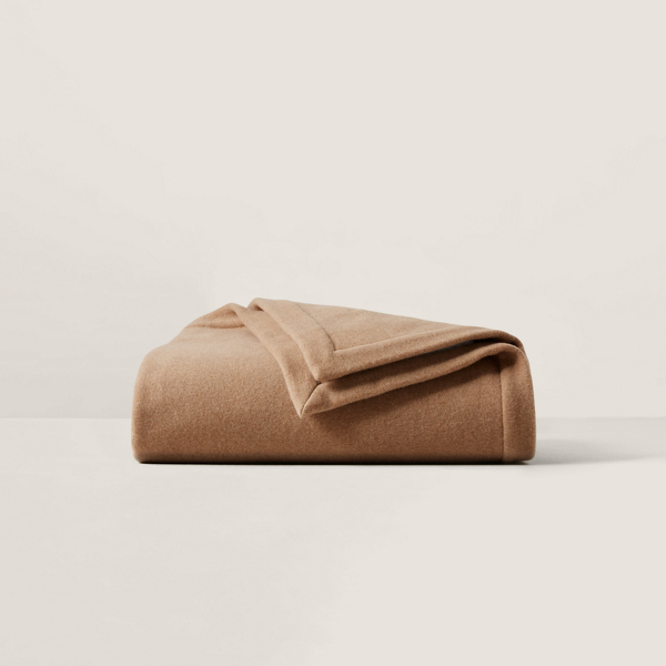 Ralph Lauren Ellerston Bed Blanket In Camel