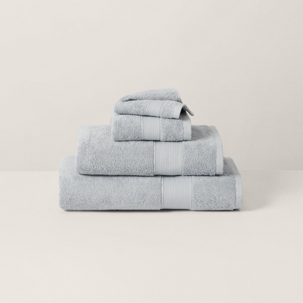 Shop Ralph Lauren Organic Cotton Dawson Bath Towels & Mat In Regional Blue