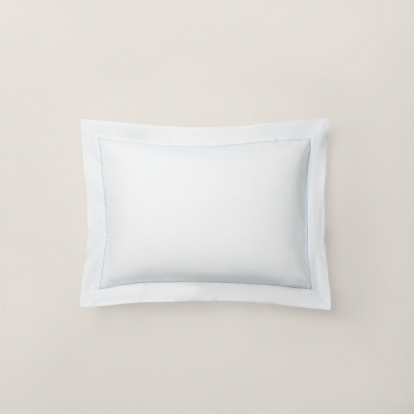 Polo Ralph Lauren Organic Cotton Percale Palmer Sham In Pale Sky Blue