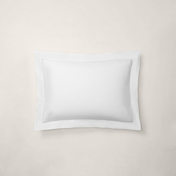 Ralph Lauren Organic Cotton Percale Palmer Sham In Pebble