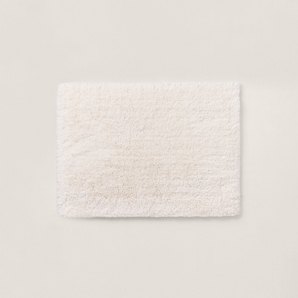 Ralph Lauren Organic Cotton Dawson Bath Rug In True Alabaster