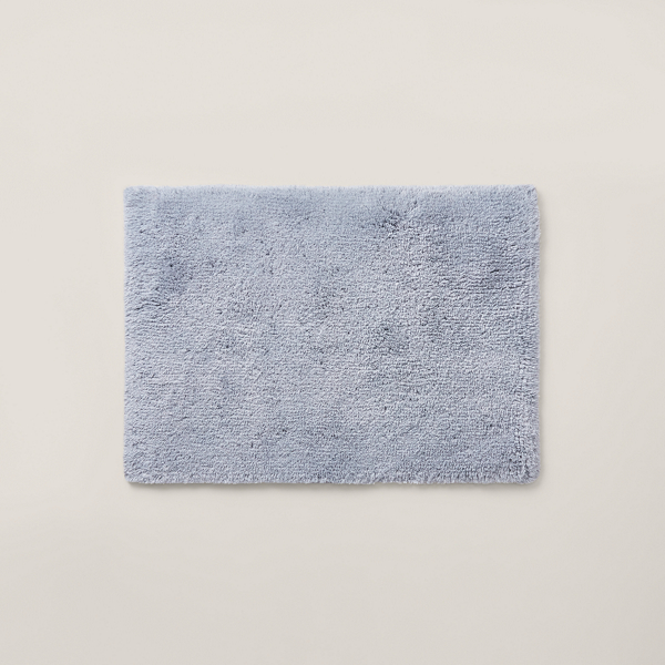 Polo Ralph Lauren Organic Cotton Dawson Bath Rug In Cascade Blue