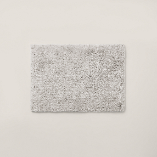 Polo Ralph Lauren Organic Cotton Dawson Bath Rug In Vintage Silver