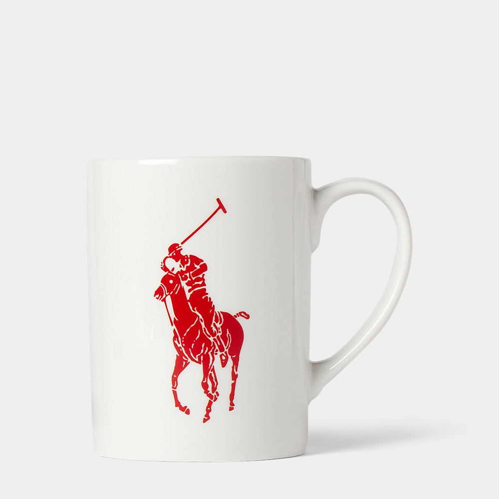 Ralph Lauren Pony Mug In Rl Red