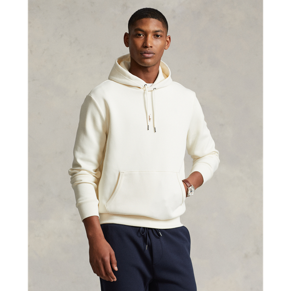 Ralph Lauren Double-knit Hoodie In Clubhouse Cream