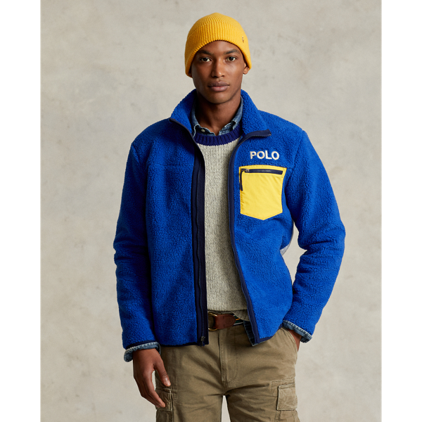 Ralph Lauren Polo Ski Pile Fleece Jacket In Polo Ski 92