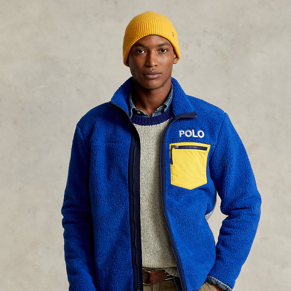 Ralph Lauren Polo Ski Pile Fleece Jacket In Polo Ski 92