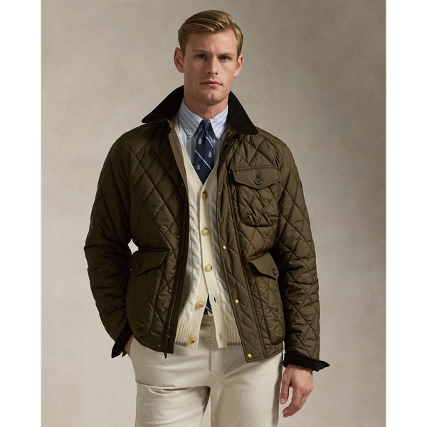 Polo Ralph Lauren The Beaton Quilted Jacket In Dark Brown