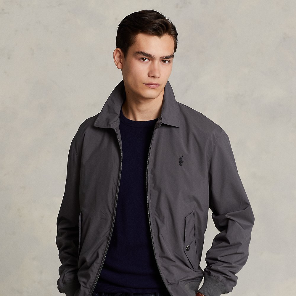 Shop Ralph Lauren Packable Water-repellent Jacket In Grey Cast