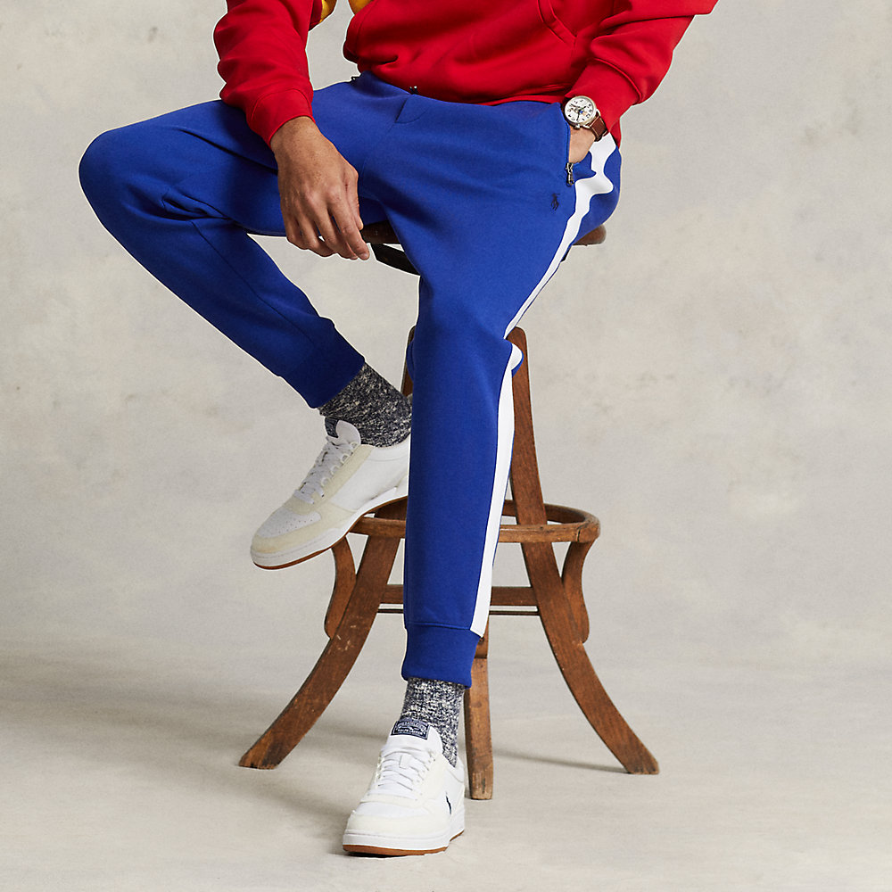 Ralph Lauren Double-knit Jogger Pant In Heritage Royal Multi
