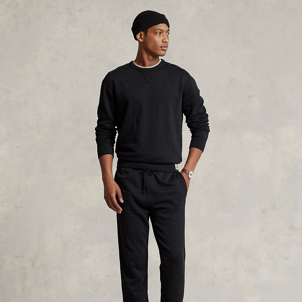 Ralph Lauren Garment-dyed Fleece Sweatpant In Polo Black