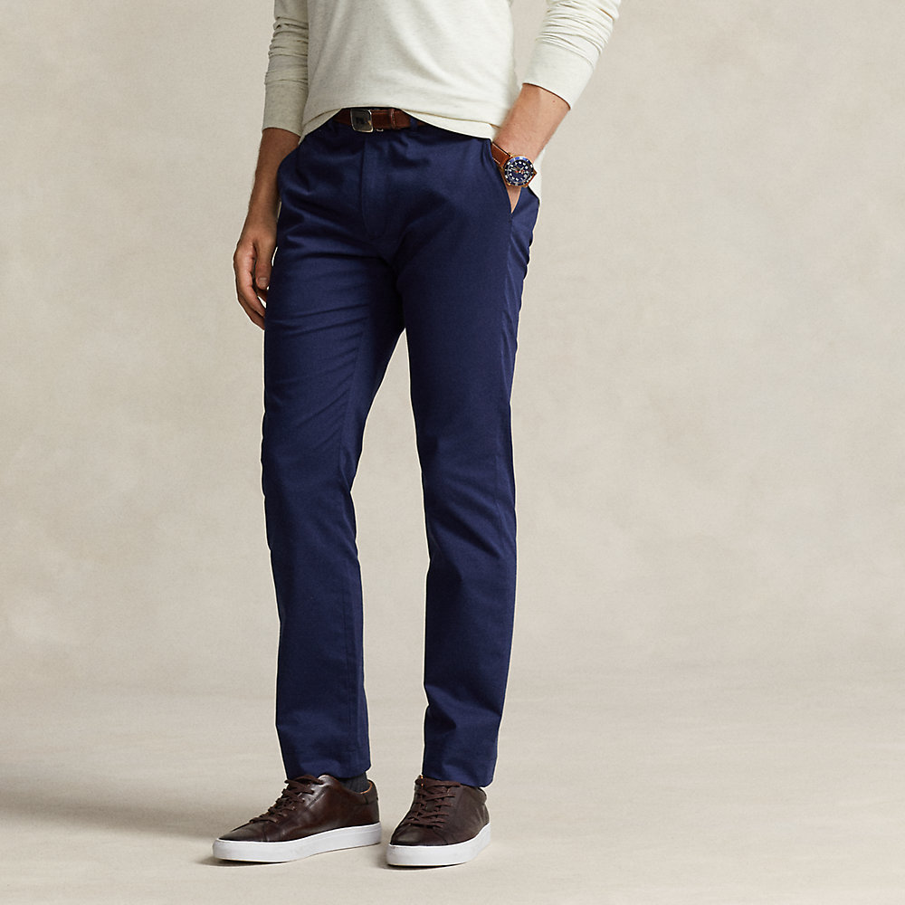 Ralph Lauren Stretch Slim Fit Chino Pant In Refined Navy