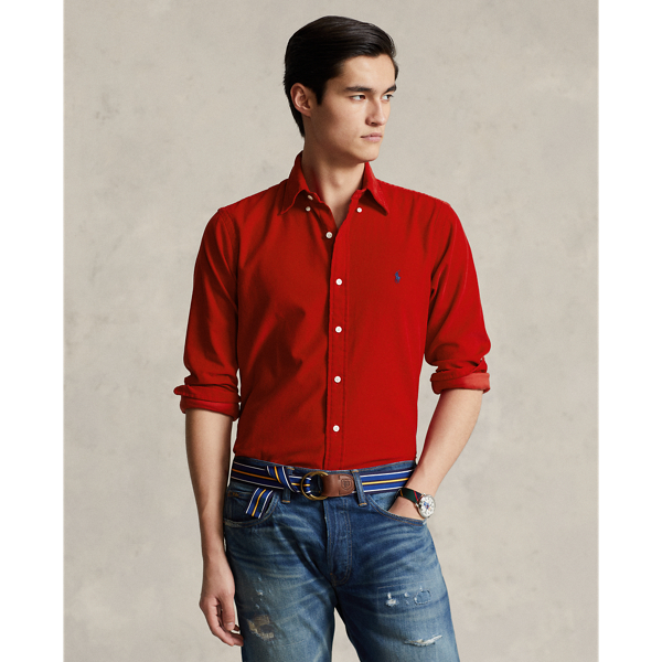 Ralph Lauren Classic Fit Corduroy Shirt In Rl 2000 Red