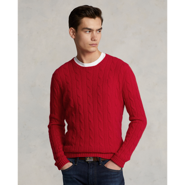 Polo Ralph Lauren The Iconic Cable-knit Cashmere Sweater In Rl 2000 Red