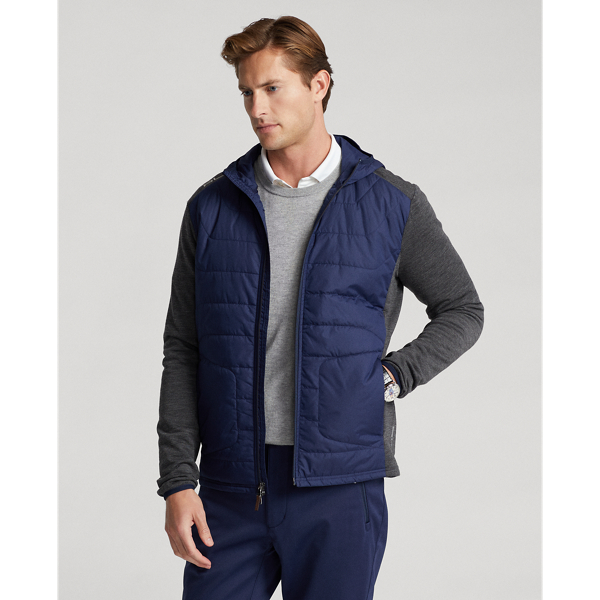 Rlx golf paneled stretch terry jacket sale