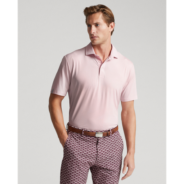 Rlx Golf Classic Fit Performance Polo Shirt In Pink Sand