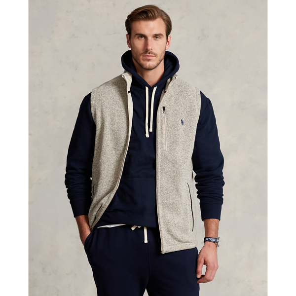 Polo Ralph Lauren Fleece Vest In Expedition Dune Heather ModeSens