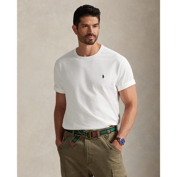 Polo Ralph Lauren Logo-embroidered Cotton-jersey T-shirt In White/c7996