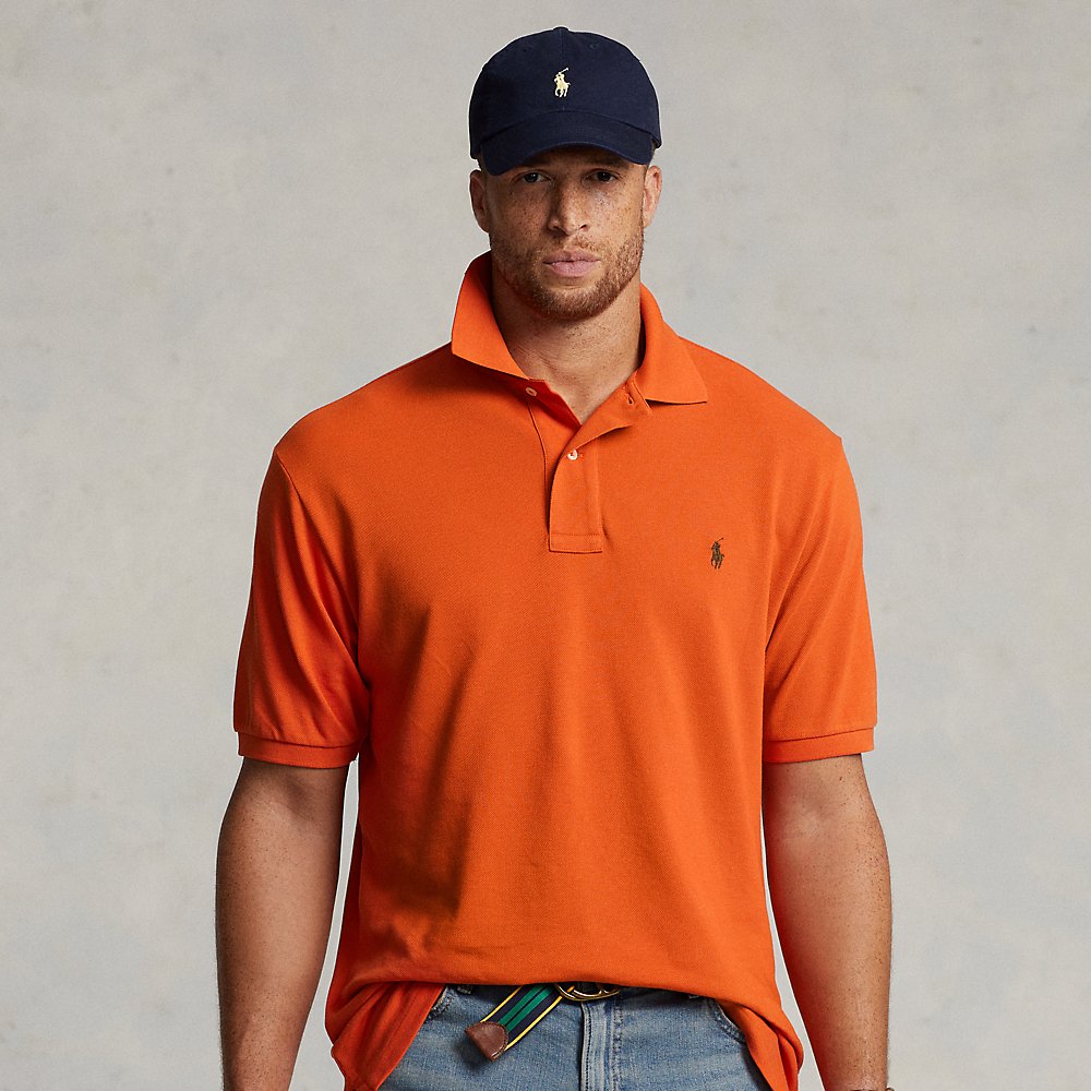 Polo Ralph Lauren The Iconic Mesh Polo Shirt In College Orange