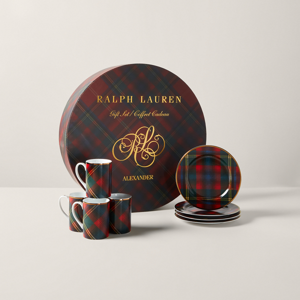 Shop Ralph Lauren Alexander Plate & Mug Gift Set In Multi