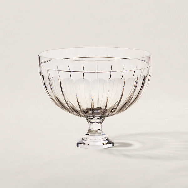 Polo Ralph Lauren Coraline Centerpiece Bowl In Clear Glass