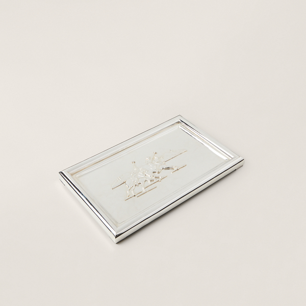 Polo Ralph Lauren Tisdale Trinket Tray In Silver