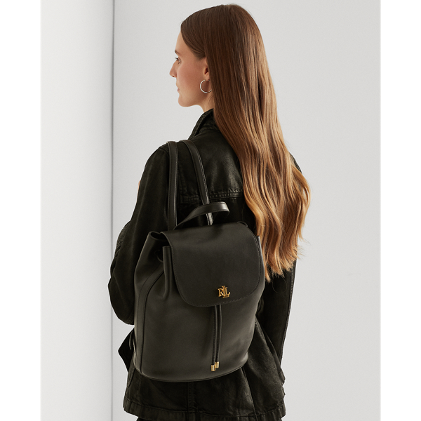 Ralph Lauren Mary Medium Backpack In Black