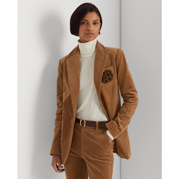 Camel hot sale corduroy blazer