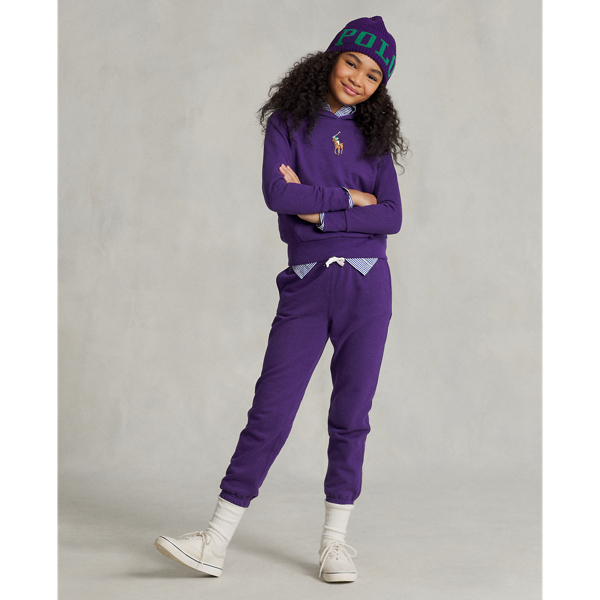 Polo Ralph Lauren Kids' Fleece Jogger Pant In College Purple
