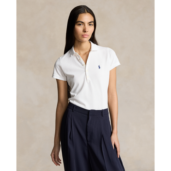 Polo Ralph Lauren Slim Fit Stretch Polo Shirt In White