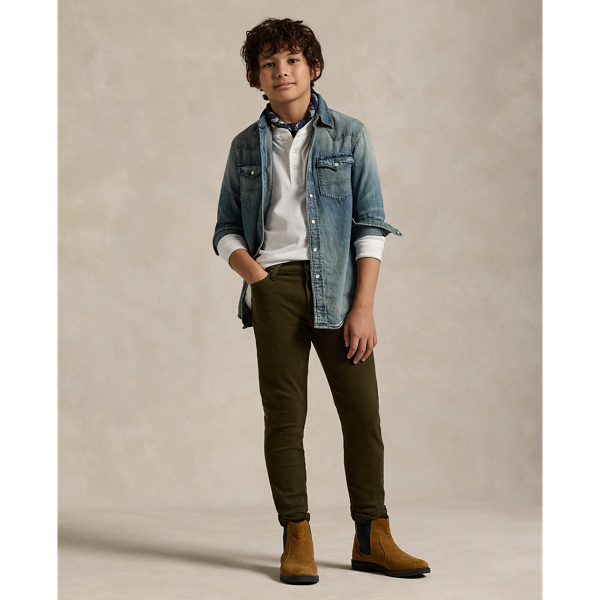 Polo Ralph Lauren Kids' Sullivan Slim Stretch Jean In Cohen Dark Loden