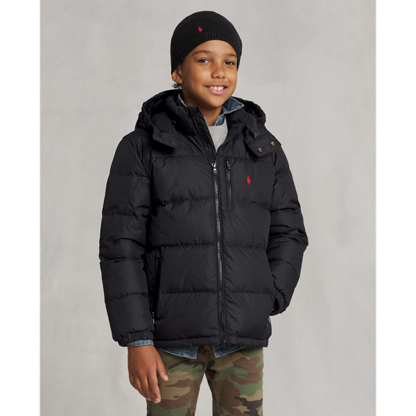 Polo Ralph Lauren Little Boy's & Boy's Nyon Down-filled Hooded Jacket In Polo Black