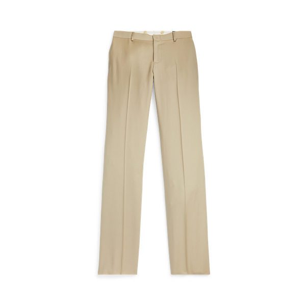 Polo Ralph Lauren Wool Twill Trouser In Tan