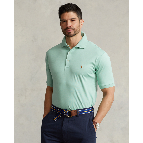 Polo Ralph Lauren Soft Cotton Polo Shirt In Celadon