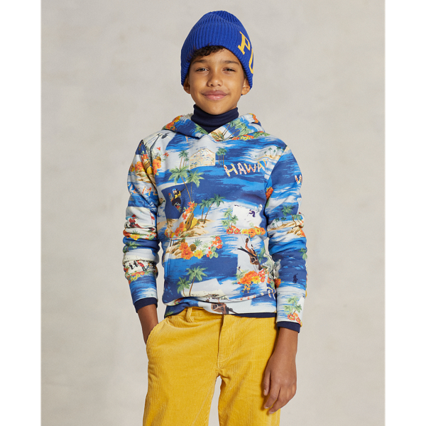 Polo Ralph Lauren Kids' Tropical Ski-print Fleece Hoodie In Ski-waiian |  ModeSens