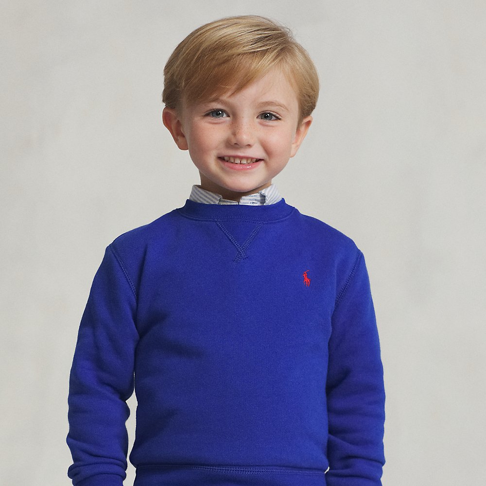 Polo Ralph Lauren Kids' Fleece Sweatshirt In Heritage Royal