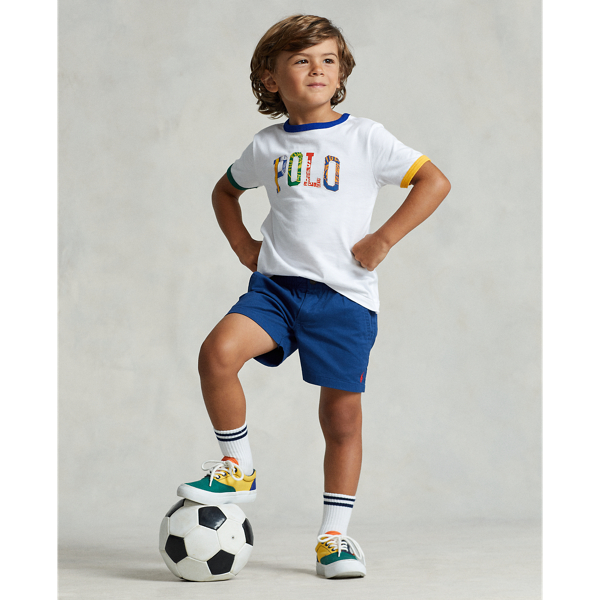 Polo Ralph Lauren Kids' Polo Prepster Flex Abrasion Twill Short In Harrison Blue