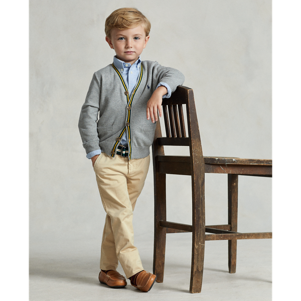 Polo Ralph Lauren Kids' Stretch Chino Suit Trouser In Tan
