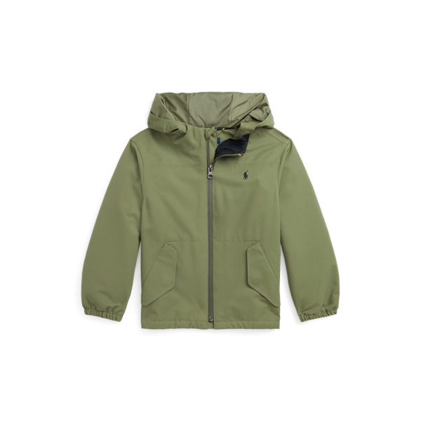 Polo Ralph Lauren Toddler And Little Unisex P- Layer 1 Water- Repellent Hooded Jacket In Garden Trail