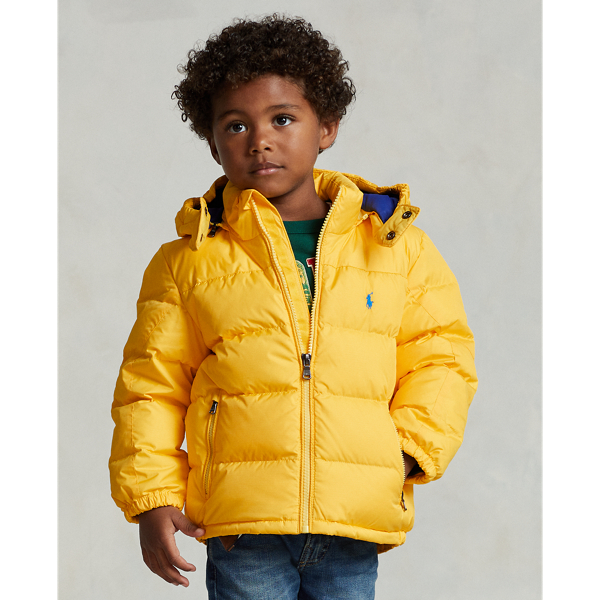 Polo Ralph Lauren Kids' Water-repellent Down Jacket In Yellowfin