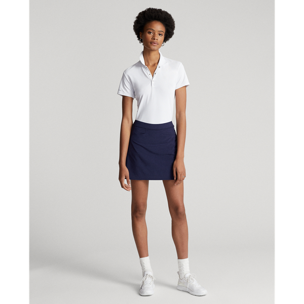 Rlx Golf Back-pleated Stretch Skort In Refined Navy