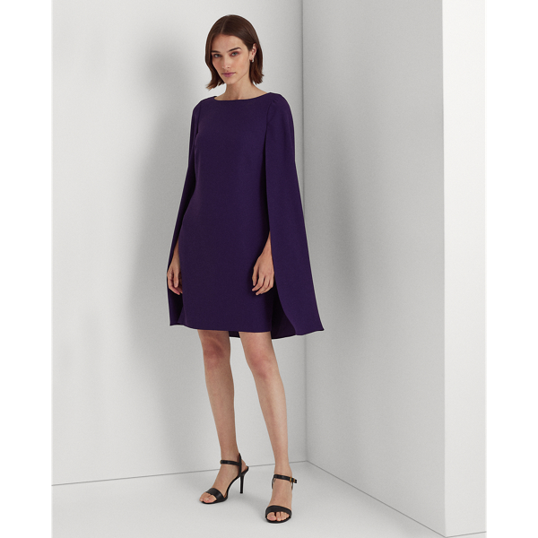 Ralph lauren cheap georgette cape dress