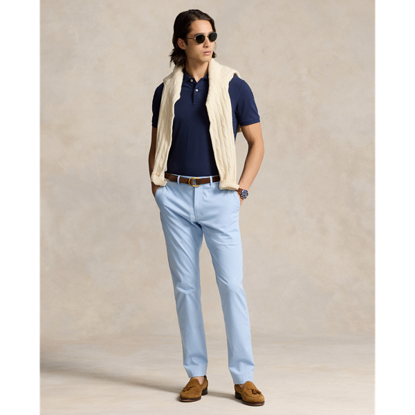 Ralph Lauren Stretch Slim Fit Performance Chino Pant In Office Blue