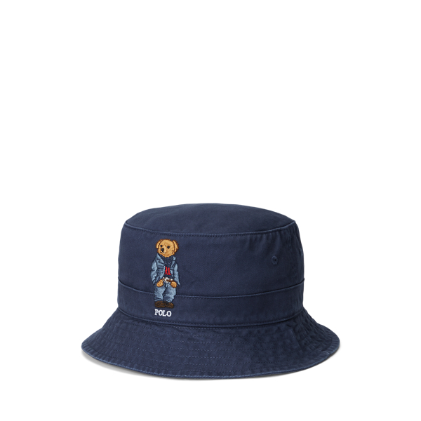 Polo Ralph Lauren Polo Bear Twill Bucket Hat In Newport Navy