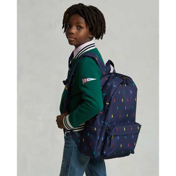 Shop Polo Ralph Lauren Girl's Canvas School Backpack & Pencil Case