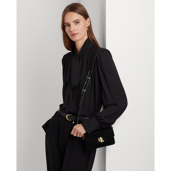 Lauren Ralph Lauren Small Tayler Crossbody Bag In Black | ModeSens