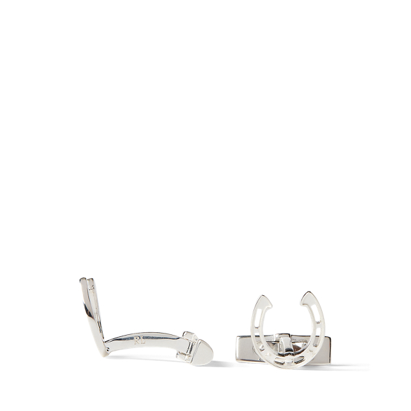 Ralph Lauren Purple Label Sterling Silver Horseshoe Cufflinks